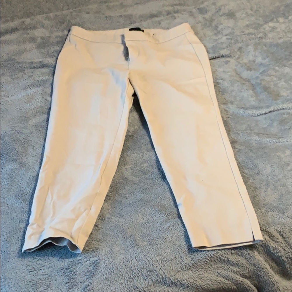 Light gray crop trouser